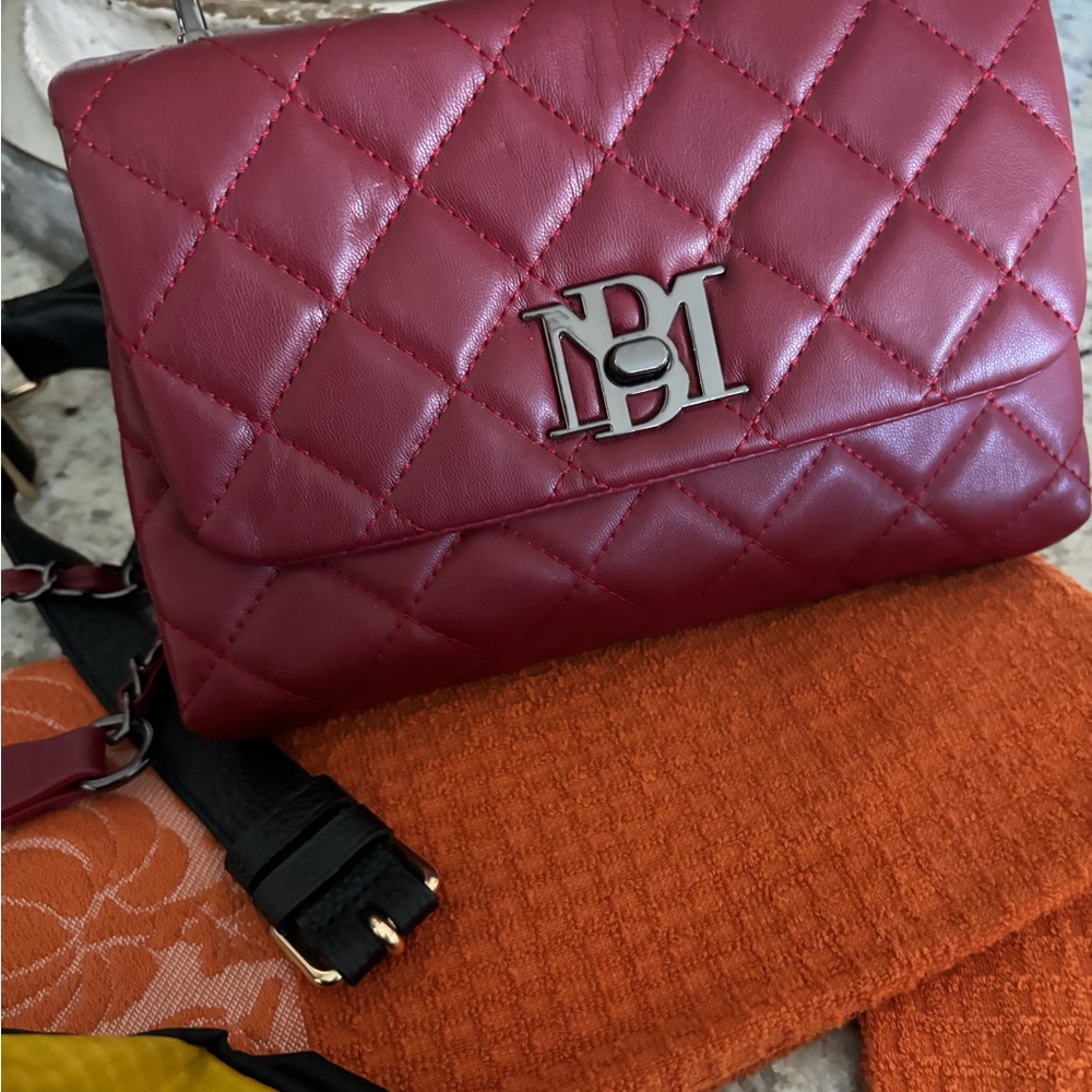 Black Leather Crossbody Bag - Picture 6 of 12